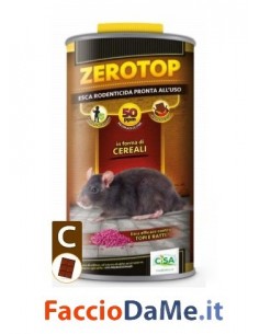 Esca Topicida Zerotop grano 50 Cacao 1,5 Kg Cisa