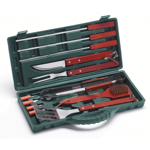 Set Valigetta allum. per barbecue 12 pz Ompagrill