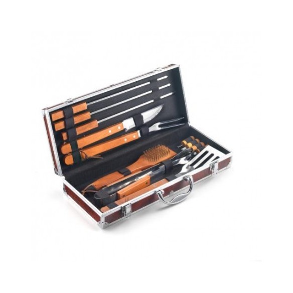 Set Valigetta allum. per barbecue 12 pz Ompagrill