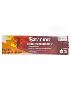 Satanino Tronchetto Antifuliggine Spazza Camino Pulizia Canna Fumaria