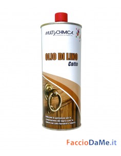 Olio di Lino Cotto 1 litro Multichimica