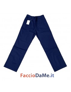 Pantaloni da Lavoro Tessuto 100% Cotone Colore Blu Labor