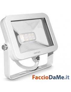 Faretto Faro Proiettore LED Piatto I-Flat IP65 Luce Calda 10 Watt Century IFL