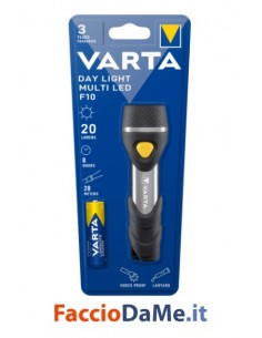 Torcia Day Light Multi LED F10 Robusta in ABS Alluminio Gomma Varta 16631