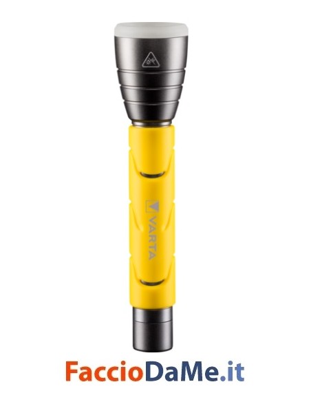 Torcia Outdoor Sports F20 in Alluminio e Gomma per Escursioni Varta 18628
