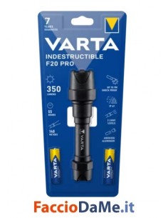 Torcia Indestructible F20 Pro in Alluminio e Gomma Varta 18711