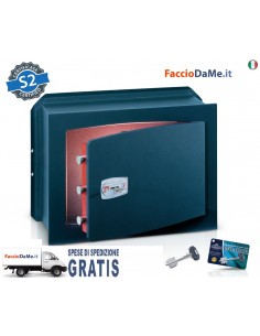 Cassaforte a Muro Gold Key con Chiave a Doppia Mappa Technomax Varie Misure