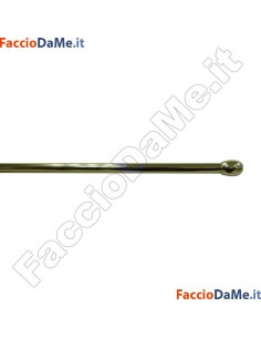 Bastone per Tenda a VETRO ESTENSIBILE OLIVA Diametro 10mm OTTONE LUCIDO VERNICIATO Varie Misure