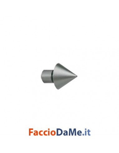 Bastoni per Tende in Acciaio SATINATO NICHEL Componibili Diam.16mm Lung.240cm