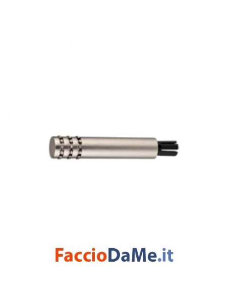 Bastoni per Tende in Acciaio SATINATO NICHEL Componibili Diam.16mm Lung.240cm