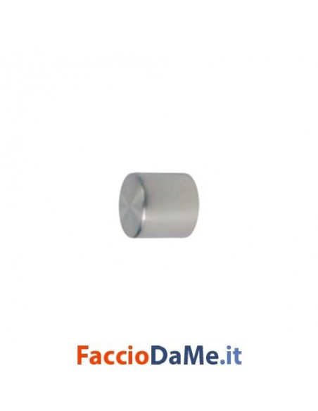 Bastoni per Tende in Acciaio SATINATO NICHEL Componibili Diam.16mm Lung.240cm