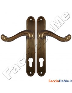 Maniglie Cremonesi per Porte e Finestre Serie Barocco in Ottone Bronzato 2