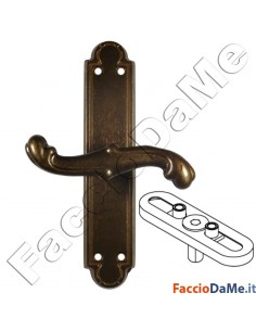 Maniglie Cremonesi per Porte e Finestre Serie Barocco in Ottone Bronzato 2