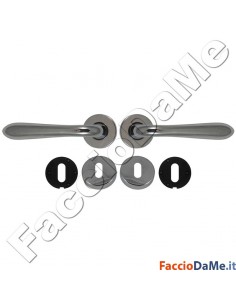 Maniglie Cremonesi per Porte e Finestre Serie Derby Sicma in Ottone Cromato Lucido 2