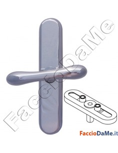 Maniglie Cremonesi per Porte e Finestre Serie Derby Sicma in Ottone Cromato Lucido 2