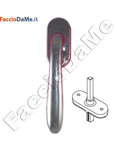 Maniglie Cremonesi per Porte e Finestre Serie Derby Sicma in Ottone Cromato Lucido 2
