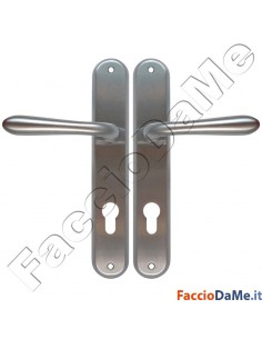 Maniglie Cremonesi per Porte e Finestre Serie Derby Sicma Ottone Cromato Satinato 2